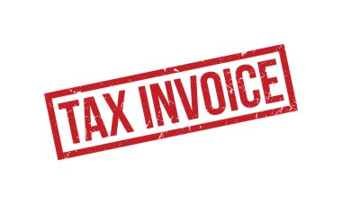 Vergi Faturası Kauçuk Mühür Vektörü