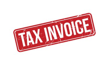 Vergi Faturası Kauçuk Mühür Vektörü