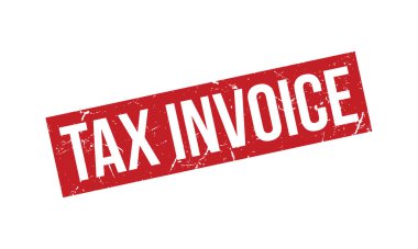 Vergi Faturası Kauçuk Mühür Vektörü