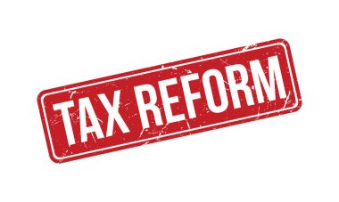 Vergi Reformu Kauçuk Mühür Vektörü