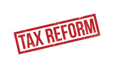 Vergi Reformu Kauçuk Mühür Vektörü