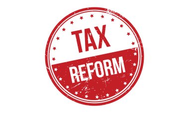 Vergi Reformu Kauçuk Mühür Vektörü