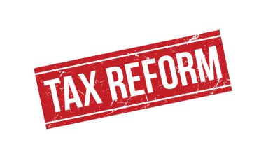 Vergi Reformu Kauçuk Mühür Vektörü