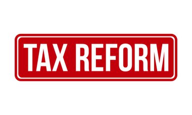Vergi Reformu Kauçuk Mühür Vektörü