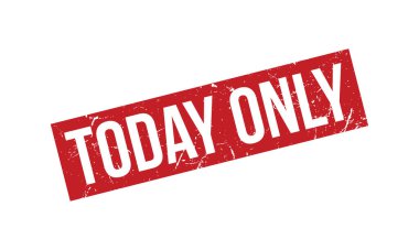 Bugün sadece Kauçuk Mühür Vektörü