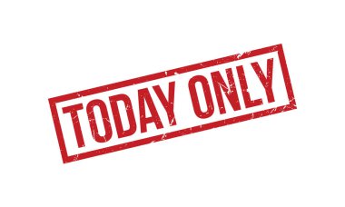 Bugün sadece Kauçuk Mühür Vektörü