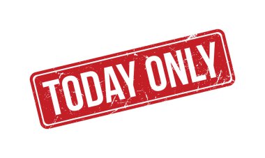 Bugün sadece Kauçuk Mühür Vektörü