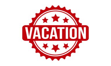Tatil Kauçuk Mühür Vektörü