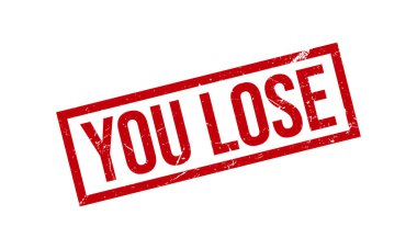 Kauçuk Damga Mühür Vektörünü Kaybettiniz