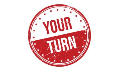 Sıra Kauçuk Mühür Vektöründe.