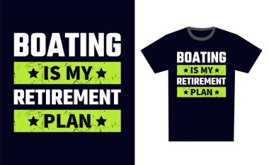 Tekne Tişört Tasarım Şablonu Vektörü