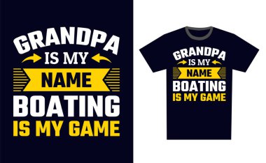 Tekne Tişört Tasarım Şablonu Vektörü