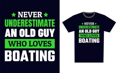 Tekne Tişört Tasarım Şablonu Vektörü