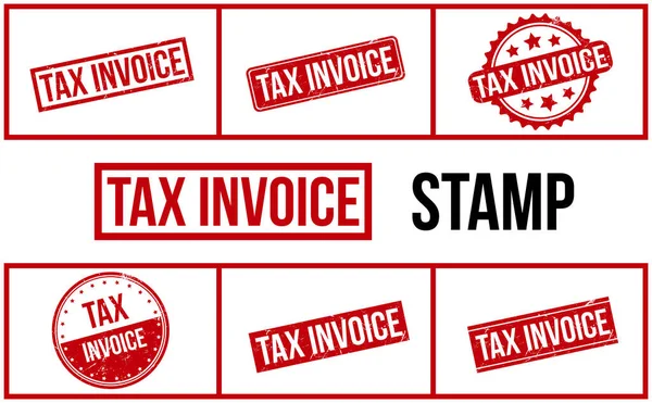 Налоговые Накладные Набор Штампов — стоковый вектор