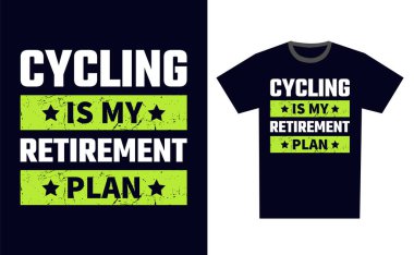 Bisiklet Gömleği Tasarım Şablonu Vektörü