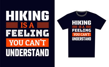 Yürüyüş T-Shirt Tasarım Şablonu Vektörü