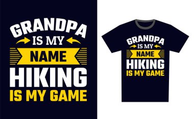 Yürüyüş T-Shirt Tasarım Şablonu Vektörü