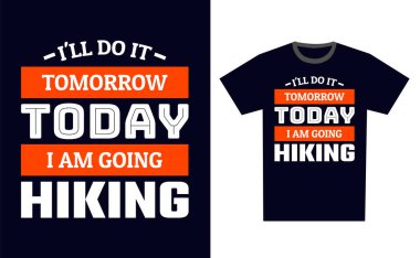 Yürüyüş T-Shirt Tasarım Şablonu Vektörü