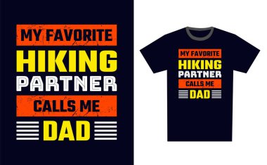 Yürüyüş T-Shirt Tasarım Şablonu Vektörü