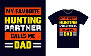 Hunting T-Shirt Tasarım Şablonu
