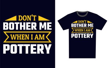 Çömlek Tişört Tasarım Şablonu Vektörü