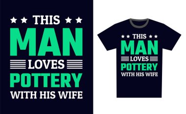 Çömlek Tişört Tasarım Şablonu Vektörü