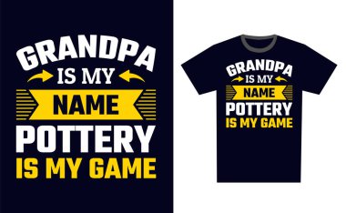 Çömlek Tişört Tasarım Şablonu Vektörü