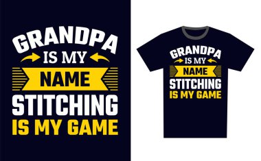 Dikiş Tişört Tasarım Şablonu Vektörü