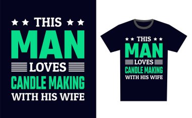 Mum Yapımı T-Shirt Tasarım Şablonu Vektörü