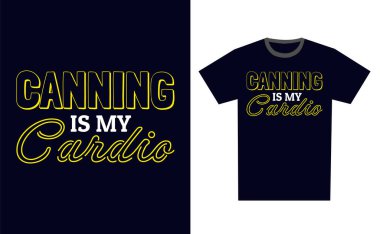Canning Tişört Tasarım Şablonu Vektörü