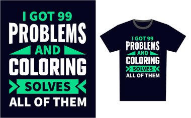 Renkli T-Shirt Tasarım Şablonu Vektörü