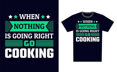 Pişirme Tişört Tasarım Şablonu Vektörü