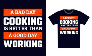 Pişirme Tişört Tasarım Şablonu Vektörü