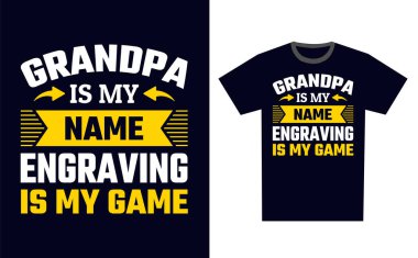 İşlemeli T-Shirt Tasarım Şablon Vektörü