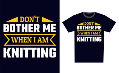 Örgü Tişört Tasarım Şablonu Vektörü