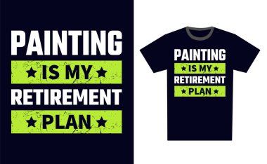 Tişört Tasarım Şablonu Vektörü Boyanıyor