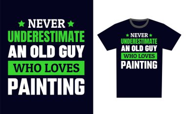 Tişört Tasarım Şablonu Vektörü Boyanıyor