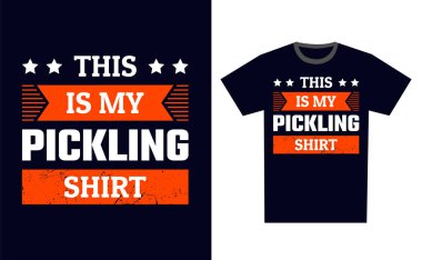 Tişört Tasarım Şablonu Vektörü Turşusu