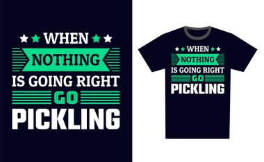 Tişört Tasarım Şablonu Vektörü Turşusu