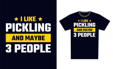 Tişört Tasarım Şablonu Vektörü Turşusu