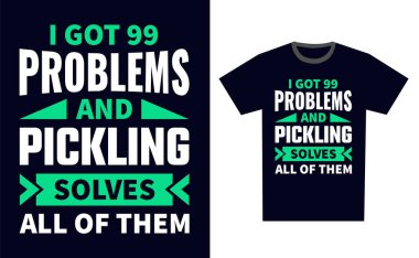 Tişört Tasarım Şablonu Vektörü Turşusu