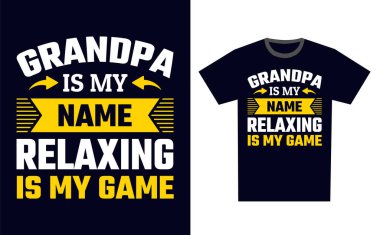 T-Shirt Tasarım Şablonu Vektörü Rahatlatılıyor