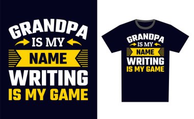 T-Shirt Tasarım Şablonu Vektörü Yazılıyor