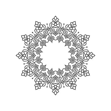 Mandala arkaplan tasarımı vektör çizimi