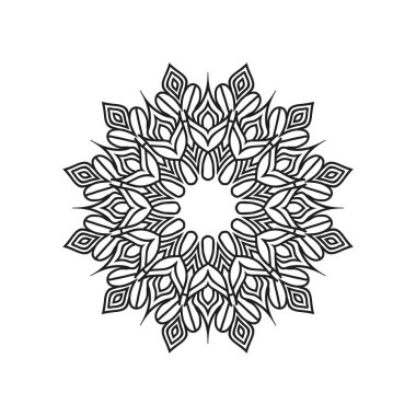Mandala arkaplan tasarımı vektör çizimi