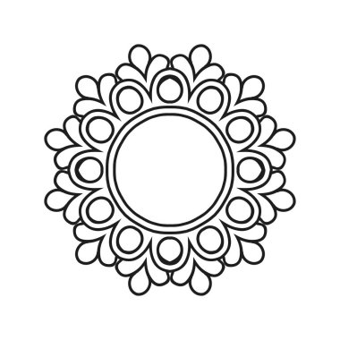 Mandala desen tasarım arka plan vektör çizimi