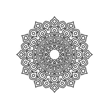 Mandala desen tasarım arka plan vektör çizimi