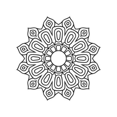 İslami mandala arka plan vektör çizimi