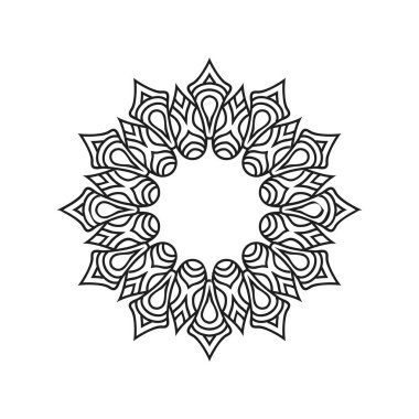 Çiçek mandala vektör tasarımları. Mandala sanat geçmişi