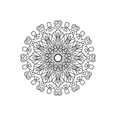 Yeni mandala vektör illüstrasyonunu tasarladı